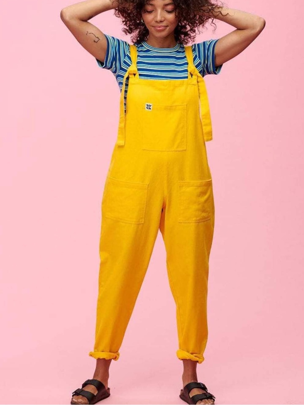 Lucy & Yak Yellow “Old Gold” Atlas Jumpsuit XL